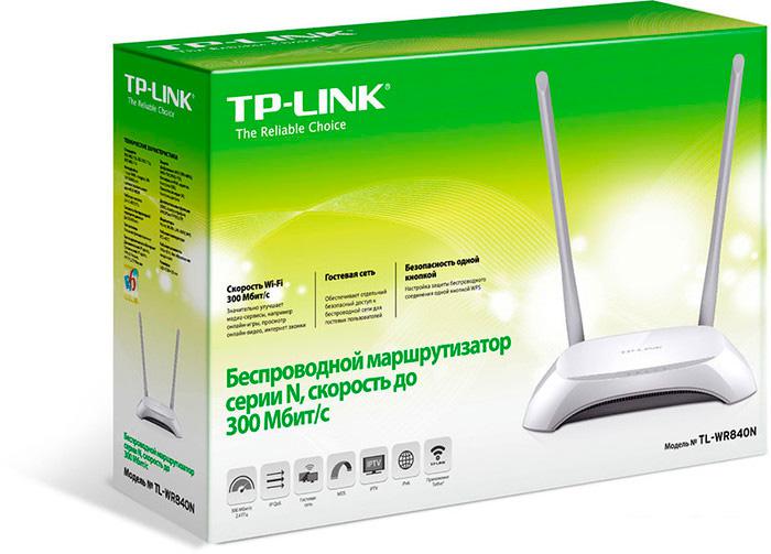 Беспроводной маршрутизатор TP-Link TL-WR840N - фото
