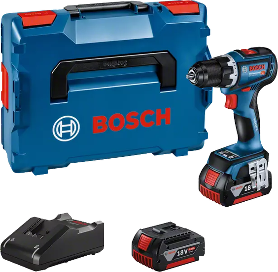 Дрель-шуруповерт Bosch GSR 18V-90 C Professional 06019K6006 (с 2-мя АКБ 5 Ач, кейс) - фото