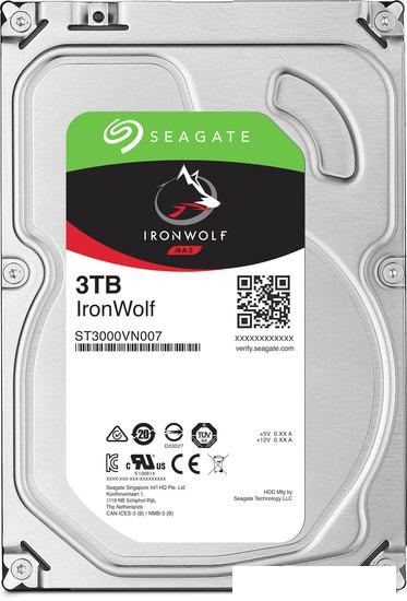 Жесткий диск Seagate IronWolf 3TB [ST3000VN007] - фото