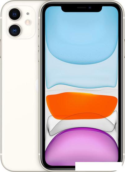 Смартфон Apple iPhone 11 128GB (белый) - фото