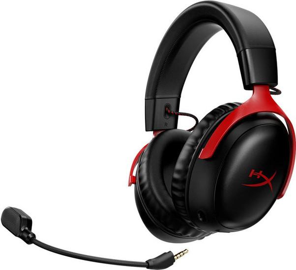 Наушники HyperX Cloud III Wireless (черный/красный) - фото