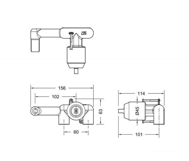 Скрытый механизм Bravat D968K-ENG - фото