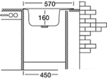 Кухонная мойка Kromevye EC 257 D - фото