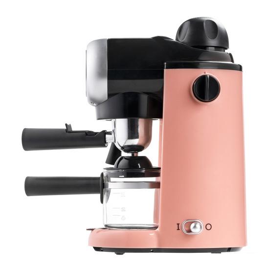 Рожковая бойлерная кофеварка Galaxy Line GL0755 (коралловый) - фото