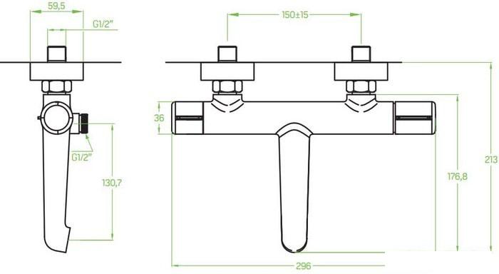 Смеситель Laveo Pretto BAO 710D - фото