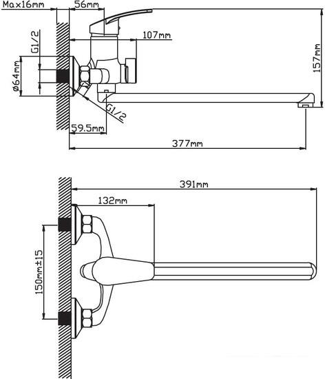 Смеситель Cronwil CP036-22 - фото