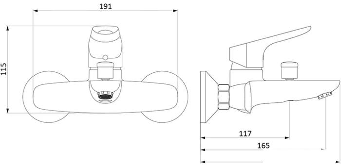 Смеситель RedBlu Origin Bit 771000200 - фото