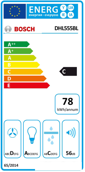 Кухонная вытяжка Bosch DHL555BL - фото