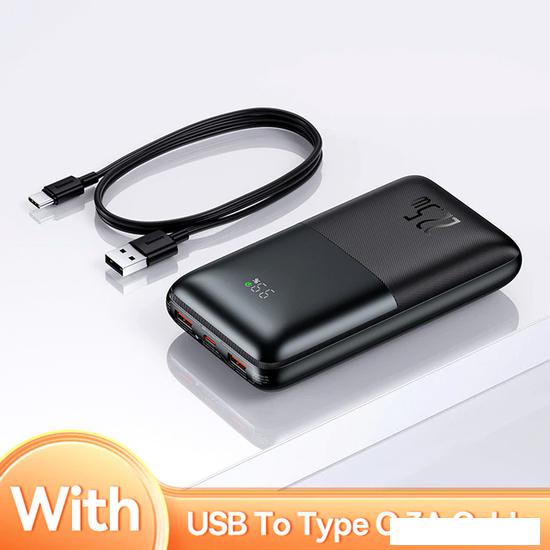 Внешний аккумулятор Baseus Bipow Pro Digital Display Fast Charge 20000mAh (черный) - фото