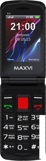 Кнопочный телефон Maxvi E10 (красный) - фото