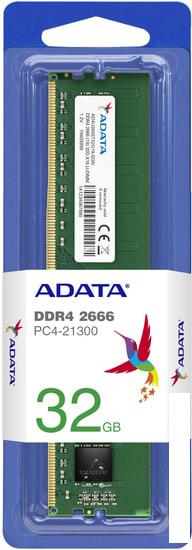 Оперативная память A-Data 8GB DDR4 PC4-21300 AD4U26668G19-SGN - фото