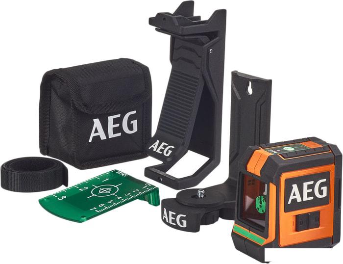 Лазерный нивелир AEG Powertools CLG220-K 4935472254 (с магнитным и потолочным кронштейнами) - фото