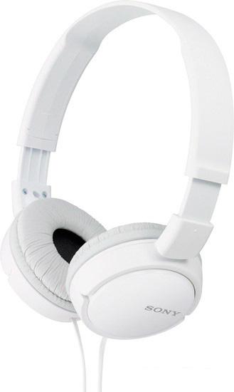 Наушники с микрофоном Sony MDR-ZX110AP (белый) - фото