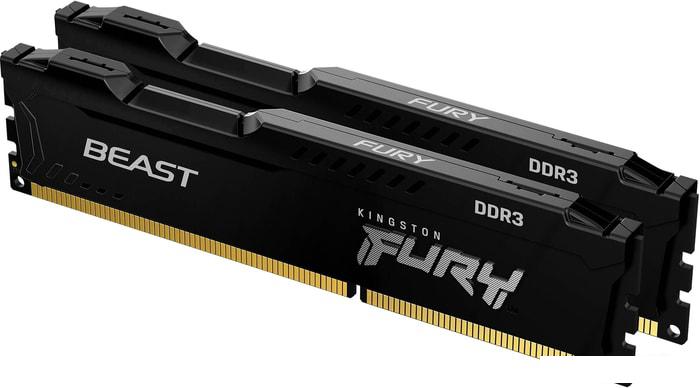 Оперативная память Kingston FURY Beast 2x8GB DDR3 PC3-12800 KF316C10BBK2/16 - фото