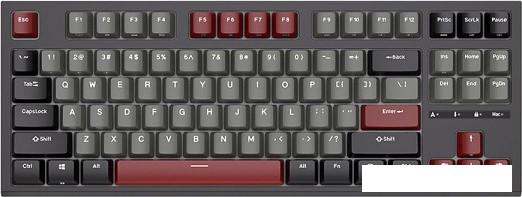 Клавиатура Royal Kludge RK-R87 RGB (черный, RK Red) - фото