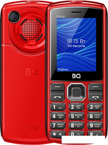 Кнопочный телефон BQ-Mobile BQ-2452 Energy (красный) - фото