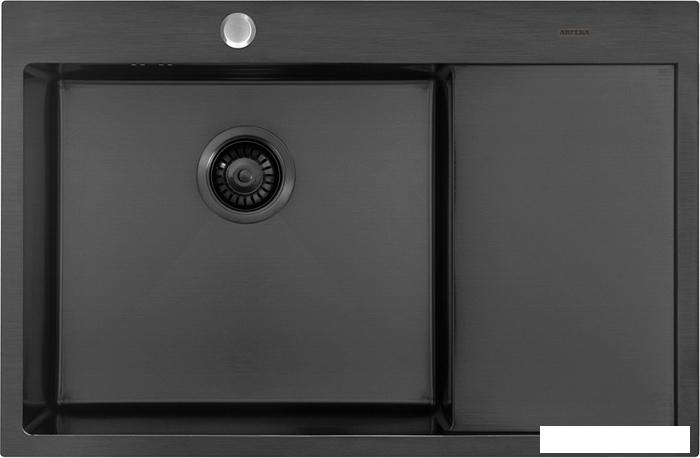 Кухонная мойка ARFEKA AF 780*505 L Black PVD Nano - фото