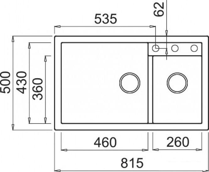 Кухонная мойка Elleci Quadra 440 White K96 - фото