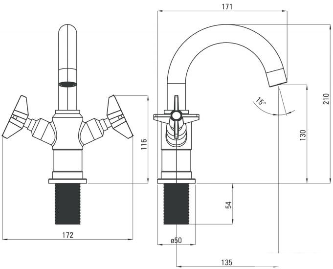 Смеситель Deante Temisto BQT 021D - фото