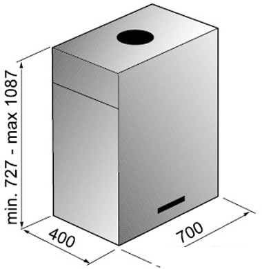 Кухонная вытяжка Korting KHA7950X Cube - фото