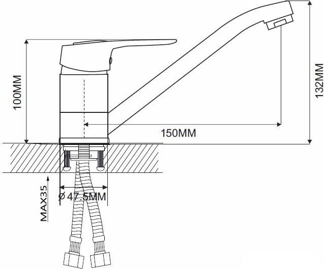 Смеситель Ekko EM4504 - фото