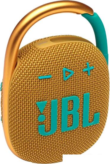 Беспроводная колонка JBL Clip 4 (желтый) - фото