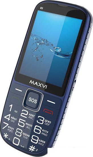 Мобильный телефон Maxvi B9 (синий) - фото