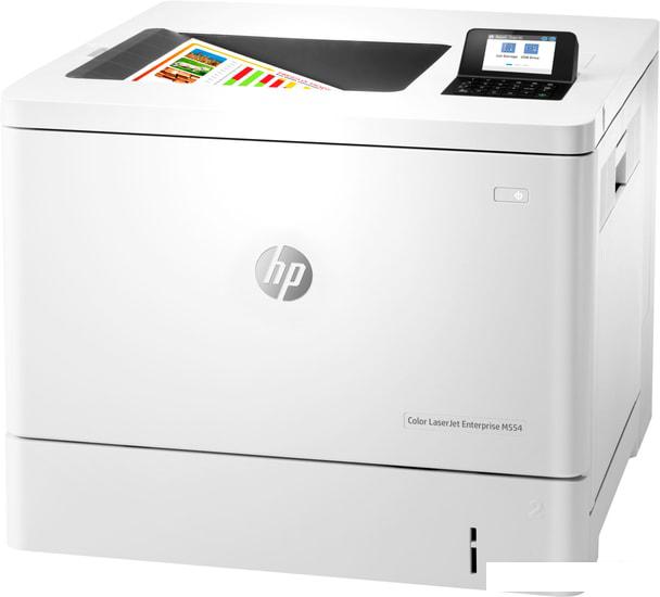 Принтер HP Color LaserJet Enterprise M554dn - фото