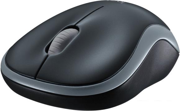 Мышь Logitech M186 (черный/серый) - фото