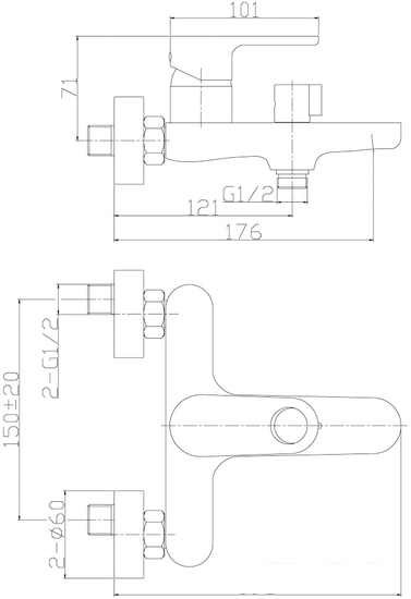 Смеситель Rossinka Silvermix RS33-31 - фото