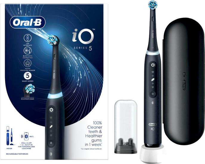 Электрическая зубная щетка Oral-B iO 5 IOG5.1A6.1DK (черный) - фото