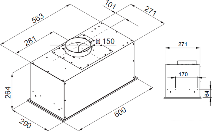 Кухонная вытяжка KUPPERSBERG Ibox 60 X - фото