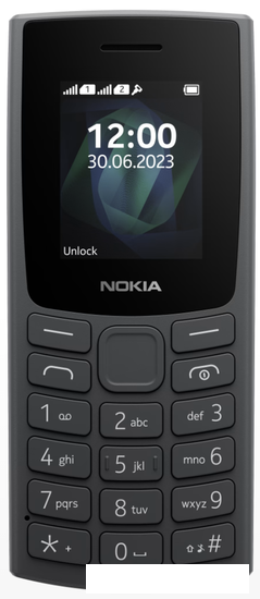 Кнопочный телефон Nokia 105 (2023) Dual SIM TA-1557 (черный) - фото