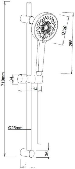 Душевой гарнитур  Esko SSS712 - фото