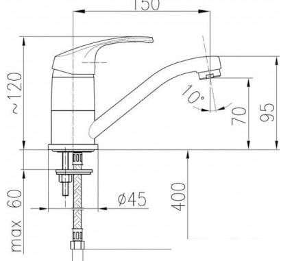 Смеситель Armatura Krzem 4212-915-00 - фото