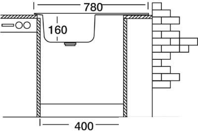 Кухонная мойка Kromevye EC 163 D - фото