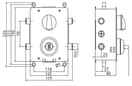 Скрытый механизм Ferro BOX050R - фото