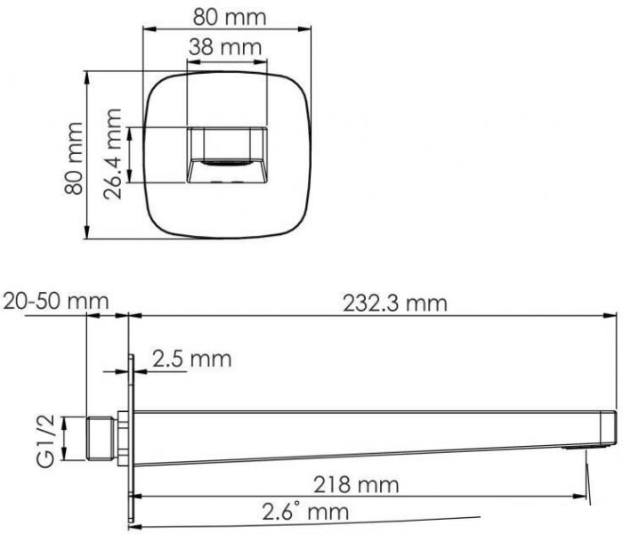 Излив Wasserkraft A314 - фото