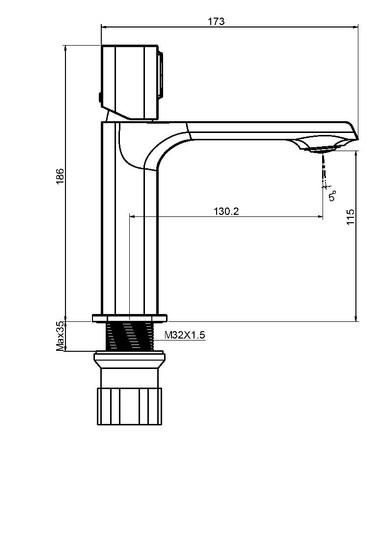 Смеситель Maxonor Pure Life PL1089-8 - фото