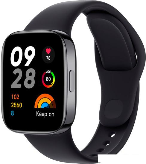 Умные часы Xiaomi Redmi Watch 3 (черный, международная версия) - фото