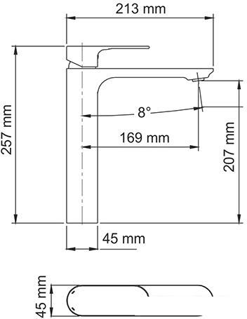 Смеситель Wasserkraft Dinkel 5803H - фото