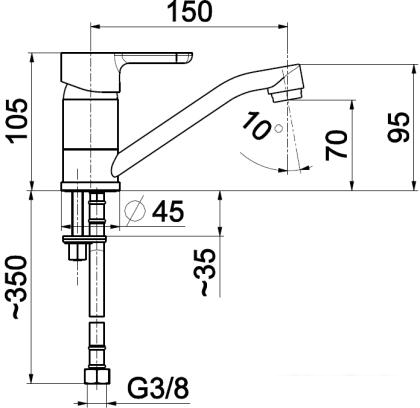 Смеситель Armatura Granat 5522-915-00 - фото