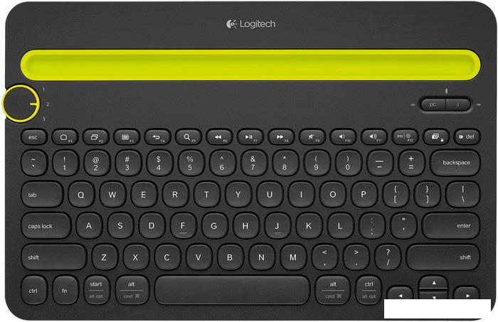 Клавиатура Logitech Bluetooth Multi-Device Keyboard K480 Black (920-006368) - фото