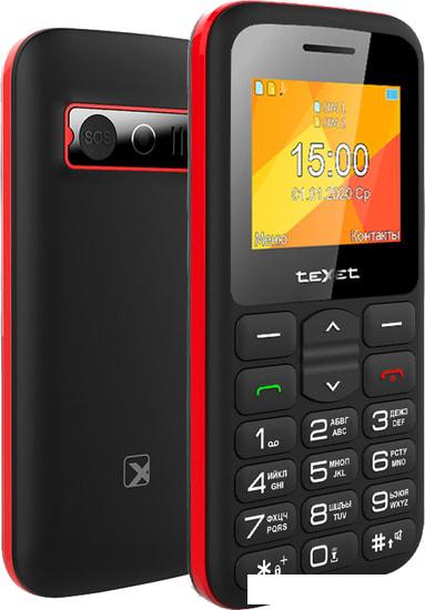 Мобильный телефон TeXet TM-B323 (черный/красный) - фото