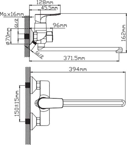 Смеситель Potato P2232 - фото