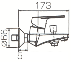 Смеситель Bravat Line F65299C-1 - фото