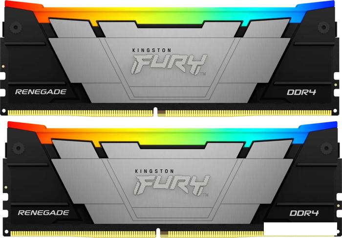 Оперативная память Kingston FURY Renegade RGB 2x32ГБ DDR4 3200 МГц KF432C16RB2AK2/64 - фото