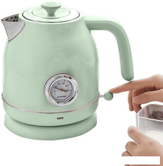 Электрочайник Qcooker QS-1701 (китайская версия, зеленый) - фото