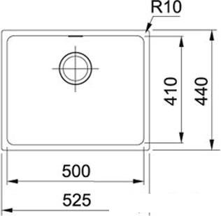 Кухонная мойка Franke Sirius SID 110-50 (оникс) [125.0443.353] - фото