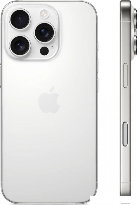 Смартфон Apple iPhone 16 Pro 256GB (белый титан) - фото